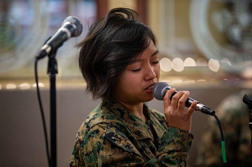 U.S. Marine Corps Lance Cpl. Emily Figueroa, a vocalist - NARA ...