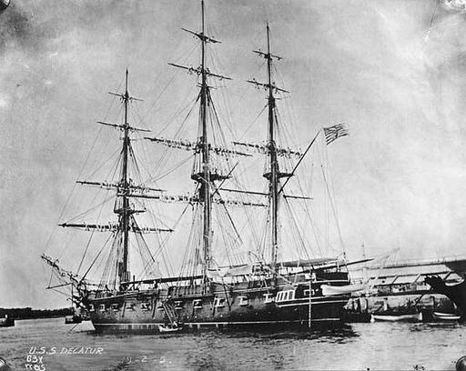 USS Decatur, ca 1850 (MOHAI 6137) - PICRYL - Public Domain Media Search ...