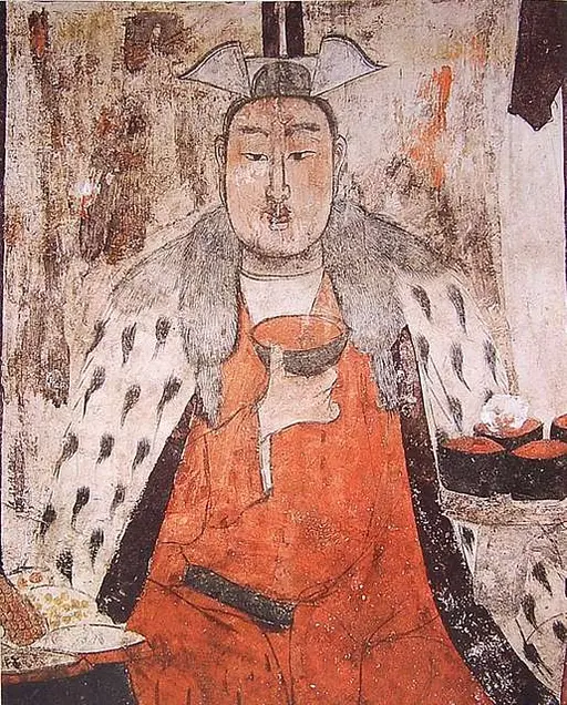 唐周昉簪花仕女图- Tang Dynasty - 中國歷史圖片，維基媒體— PICRYL