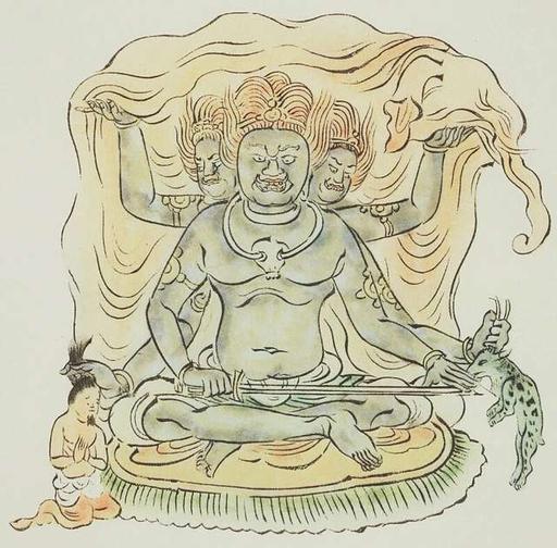 大黒天 (摩訶迦羅) - Daikokuten (Mahakala) — PICRYL - Public Domain