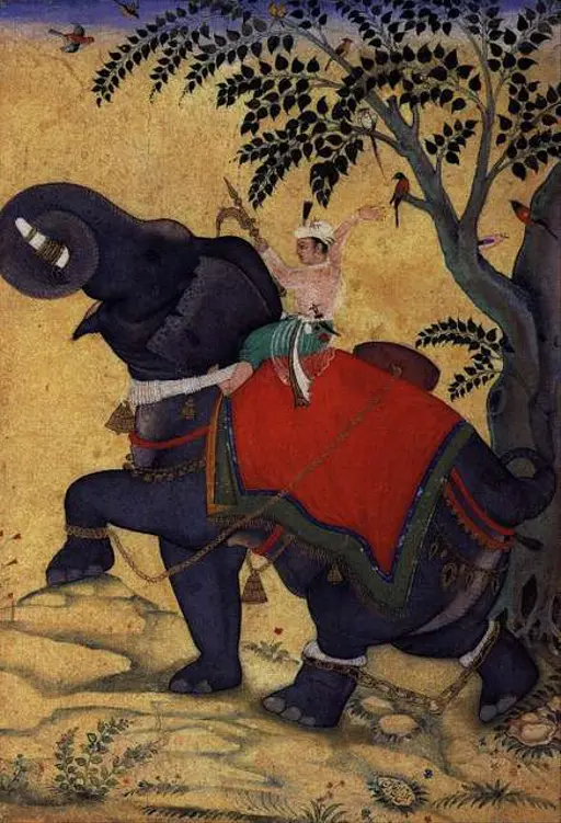 Basawan's 16th Century Indian Painting: Akbar Tames the… — PICRYL - Public  Domain Media Search Engine