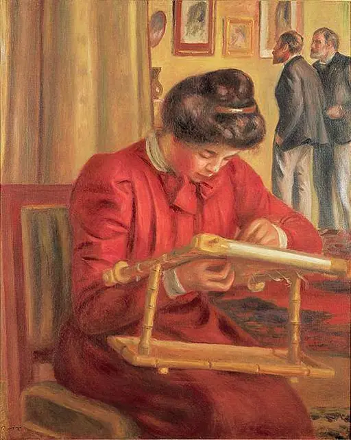 Femme au corsage rouge et au chapeau noir by… — PICRYL - Public
