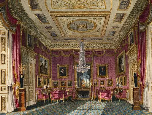 St James's Palace, Queen's Library, by Charles Wild, 1819