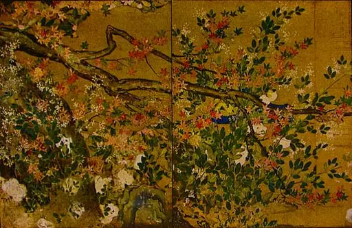 龍虎図屏風 — PICRYL - Public Domain Media Search Engine
