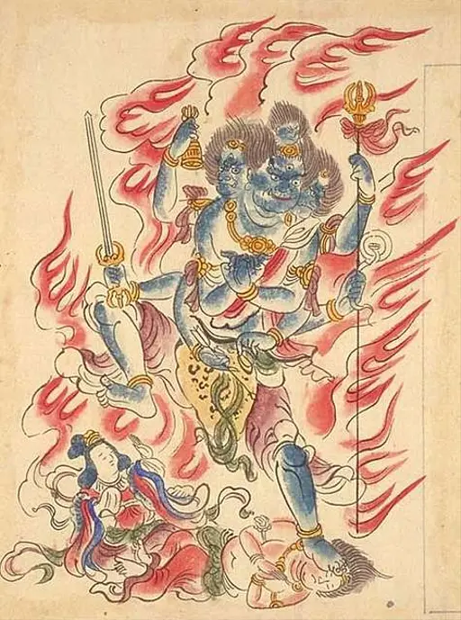 大黒天 (摩訶迦羅) - Daikokuten (Mahakala) — PICRYL - Public Domain