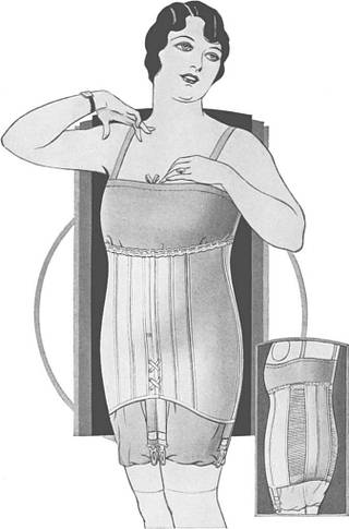 Style4131girdle - A drawing of a woman in a short dress - PICRYL
