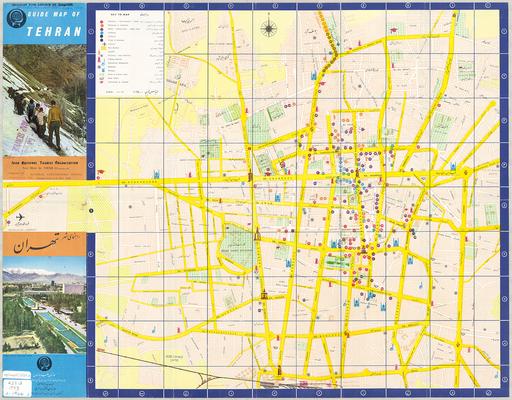 Guide Map of Tehran, 1966 — PICRYL - Public Domain Media Search Engine