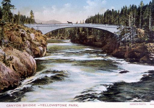Original 1903 Chittenden Bridge YNP, chittenden bridge, yellowstone national park, bridge, river, historic, landscape, architecture