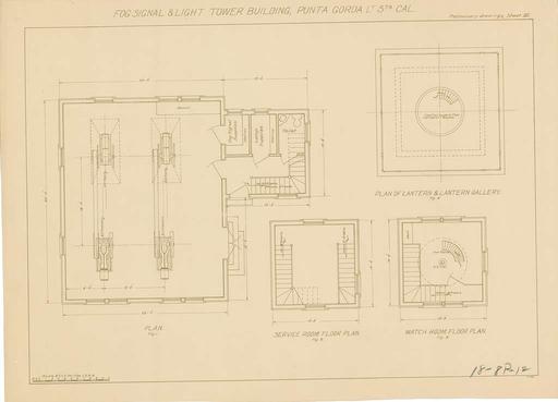 Lighthouse Details of Lantern Gallerv - Watchroom - NARA - 77416158 ...