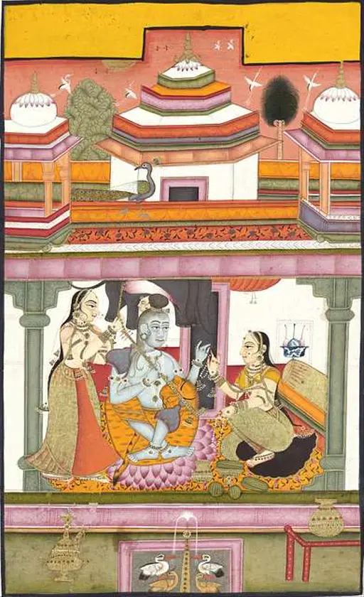 Rama Marriage Procession Painting by Indian Artist, 19th… — PICRYL