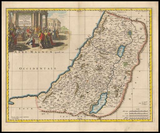 Nicolas Sanson, Geographiae Sacrae ex V. & N. Test. desumptae, Tabula ...