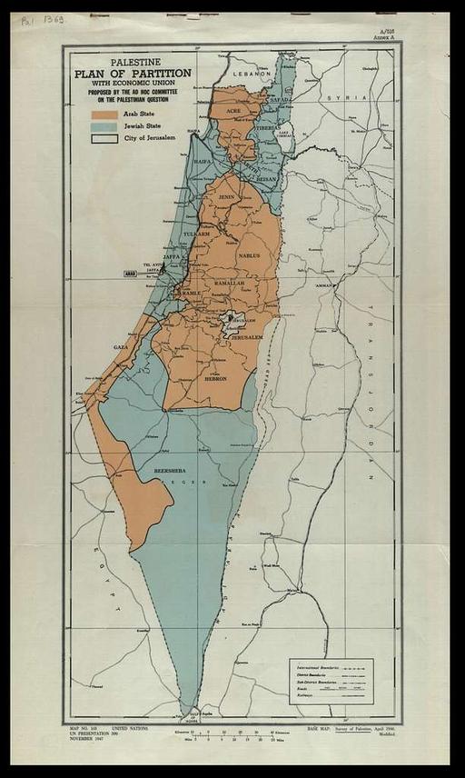 United Nations, Palestine plan of partition (FL27965163 2651448 ...
