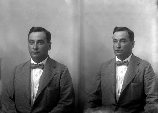 Homer Hayes (PNM-158-14599, original) (restored), portrait, man, homer hayes, black and white photography