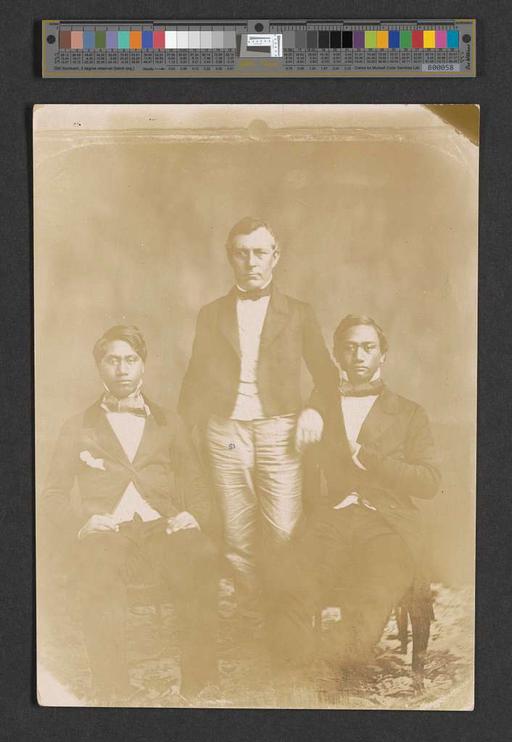 Judd and Kamehameha Princes (PPWD-15-6-006, original), gerrit p judd, hawaiian princes, kamehameha, 19th century, portraits, royalty, hawaii, indigenous people