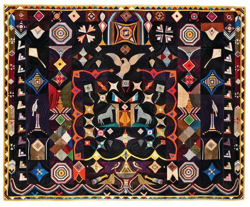Original Design Quilt, Carl Klewicke (1835–1913), quilt, geometric design, textile art, fabric, patterns, color, craft