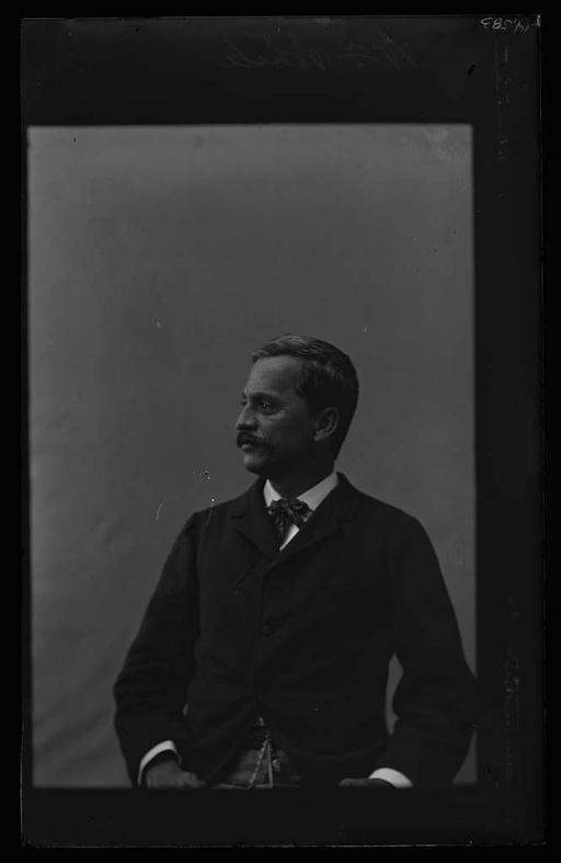 William Punohu White, facing left (PNL-187-06016, original), william punohu white, portrait, man, left facing, historical figure