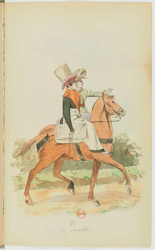 Recueil de costumes vers 1820, copiés sur l'original existant à la Bibliothèque de Bayonnne - E. Fort - btv1b10025453x (107 of 134), costumes, fashion, 1820 s, historical clothing, women fashion, men fashion, arsenal library