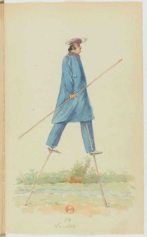 Recueil de costumes vers 1820, copiés sur l'original existant à la Bibliothèque de Bayonnne - E. Fort - btv1b10025453x (121 of 134), costumes, fashion, 1820 s, clothing, historical fashion, rouen, france, period clothing