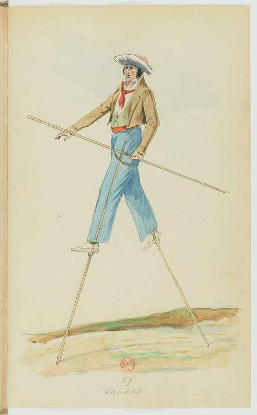 Recueil de costumes vers 1820, copiés sur l'original existant à la Bibliothèque de Bayonnne - E. Fort - btv1b10025453x (123 of 134), costumes, fashion, 1820 s, clothing, historical fashion, drawings, illustrations