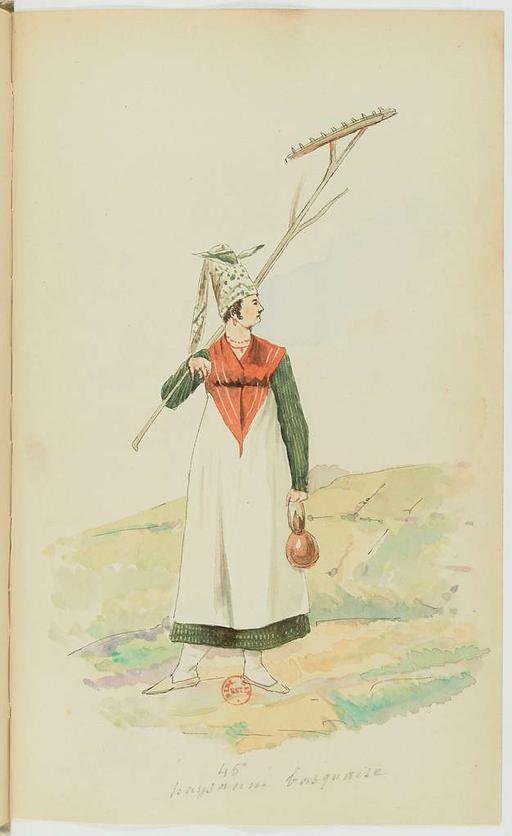 Recueil de costumes vers 1820, copiés sur l'original existant à la Bibliothèque de Bayonnne - E. Fort - btv1b10025453x (095 of 134), costumes, fashion, 1820 s, clothing, historical fashion, women fashion, men fashion