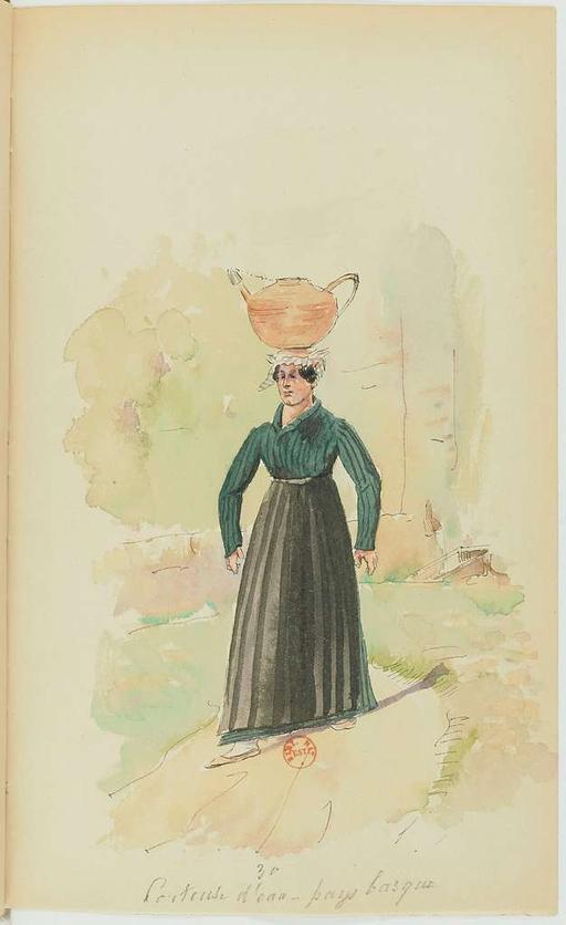 Recueil de costumes vers 1820, copiés sur l'original existant à la Bibliothèque de Bayonnne - E. Fort - btv1b10025453x (065 of 134), costumes, fashion, 1820 s, historical clothing, women fashion, men fashion, clothing styles
