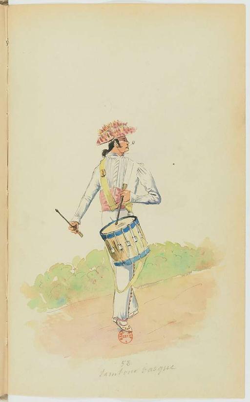 Recueil de costumes vers 1820, copiés sur l'original existant à la Bibliothèque de Bayonnne - E. Fort - btv1b10025453x (111 of 134), costumes, fashion, 1820 s, clothing, historical fashion, women fashion, men fashion