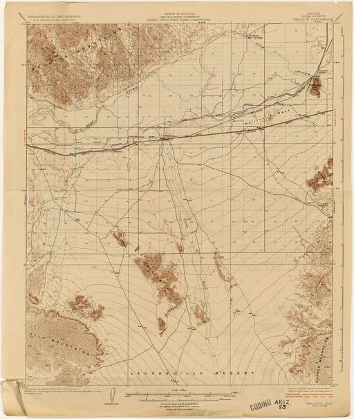 Wellton 1-62,500 1926 - PCL Map Collection - pclmaps-topo-az-wellton ...