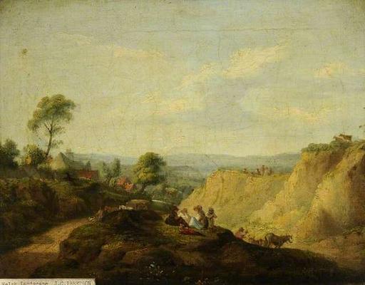 Julius Caesar Ibbetson - A 19th-Century Welsh Landscape Painting by ...