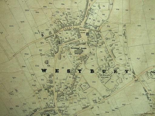 Westbury Wiltshire tithe map, 1842 (part) - PICRYL - Public Domain ...