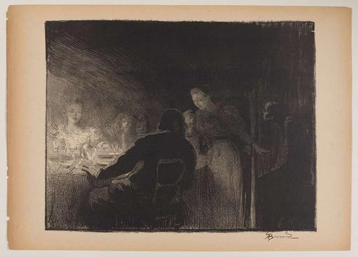 L'intruse ou La Visiteuse, lithographie publiée dans l'Estampe originale - Troisième livraison (juillet-septembre 1893, PPG4767