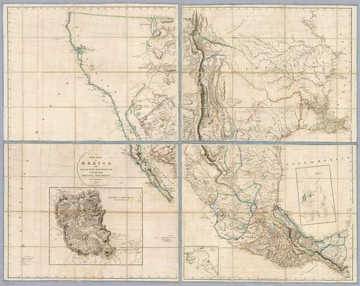 A New Map Of Mexico And Adjacent Provinces Compiled From Original Documents By A. Arrowsmith. 1810. London (IA dr a-new-map-of-mexico-and-adjacent-provinces-compiled-from-original-documents-2032000), map, mexico, adjacent provinces, cartography, historical map, alexander von humboldt, north america, new spain, topography, geography