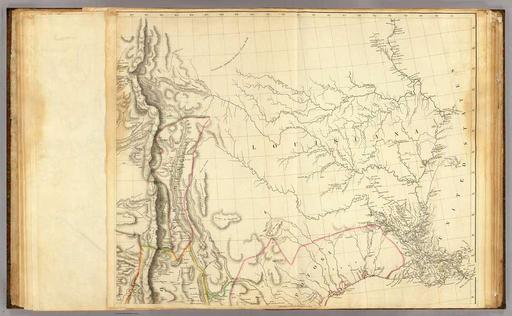A new map of Mexico and adjacent provinces compiled from original documents by A. Arrowsmith, 1810. Sheet 4). London (IA dr a-new-map-of-mexico-and-adjacent-provinces-compiled-from-original-document-01114380), map, louisiana, new mexico, cartography, historical map, atlas, geography, north america, territory, rivers