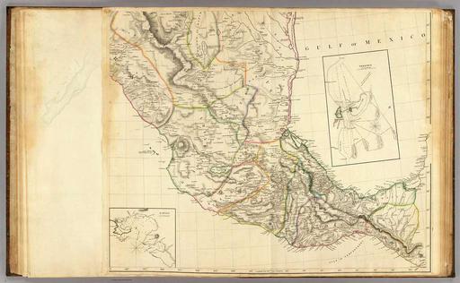 A new map of Mexico and adjacent provinces compiled from original documents by A. Arrowsmith, 1810. Sheet 2). (with) (IA dr a-new-map-of-mexico-and-adjacent-provinces-compiled-from-original-document-01114378), mexico, map, cartography, atlas, topography, historical map, veracruz, acapulco, gulf of mexico, north america
