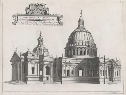 North West View of the Cathedral Church of St. Paul,… — PICRYL