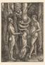 Adam en Eva met de slang - Rijksmuseum public domain dedication image