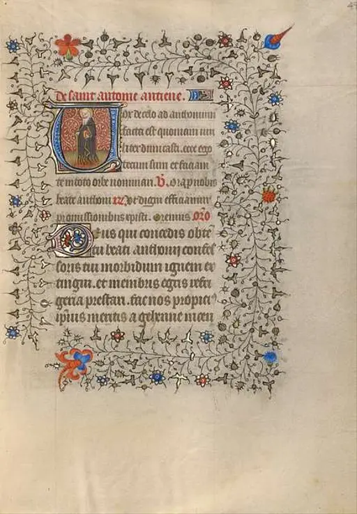 Manuscript Illumination with Joseph Sold by His Brothers… — PICRYL