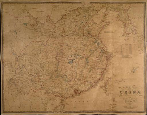 Map of China : compiled from original surveys & sketches, china, map, provinces, cities, rivers, geography, cartography, qing dynasty