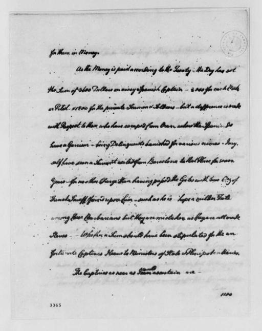 Paul R. Randall to Father of Paul R. Randall, April 2, 1786, Extract ...