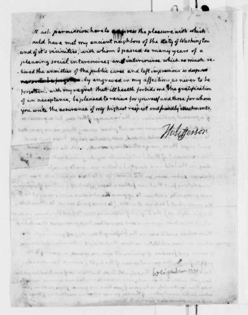 Thomas Jefferson To Roger C. Weightman, June 24, 1826 - Picryl Public  Domain Search