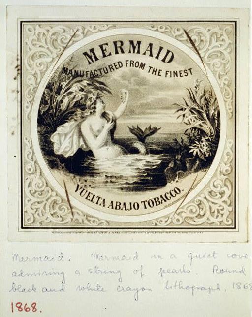 Mermaid, manufactured from the finest Vuelta Abajo tobacco — LOC's Public Domain Archive