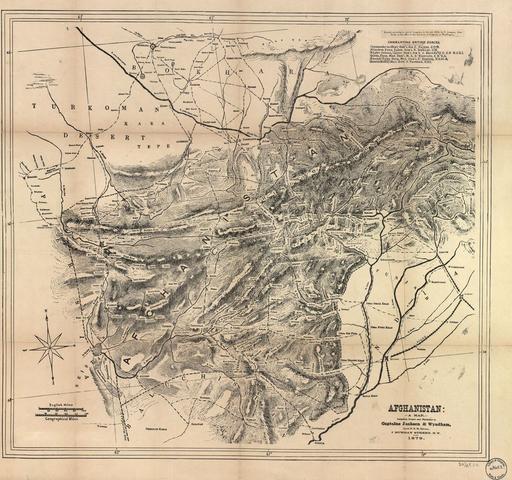 Afghanistan : a map / Historic map, Library of Congress - PICRYL ...