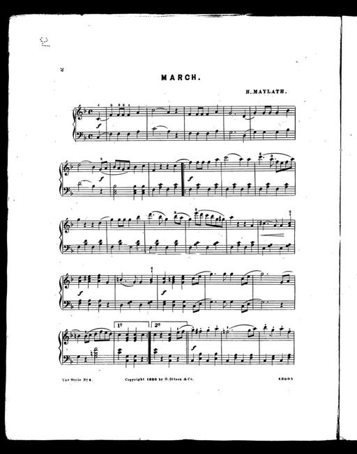 Aus: Musik-Urheberrechtsdepots, 1870-1885 (Mikrofilm M 3500)
Auch erhältlich über die Webseite der Library of Congress als Faksimile-Bilder.