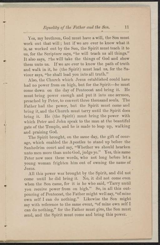 Equality of the Father and the Son : a sermon ; also, A discourse on ...