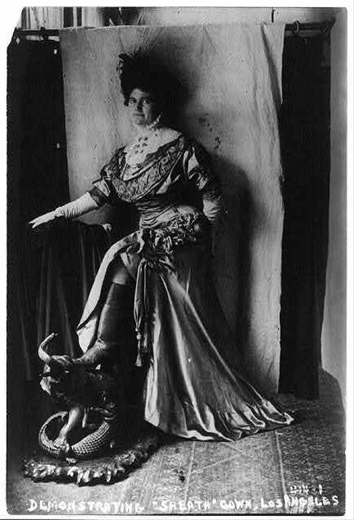 shopgirl dress Shop girl in Los Angeles modeling a so-called 