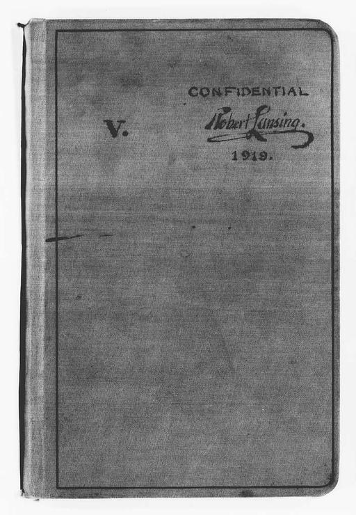 Clayton John M. Johnston Correspondence at Paris Peace Conference 1915-1922 AD
