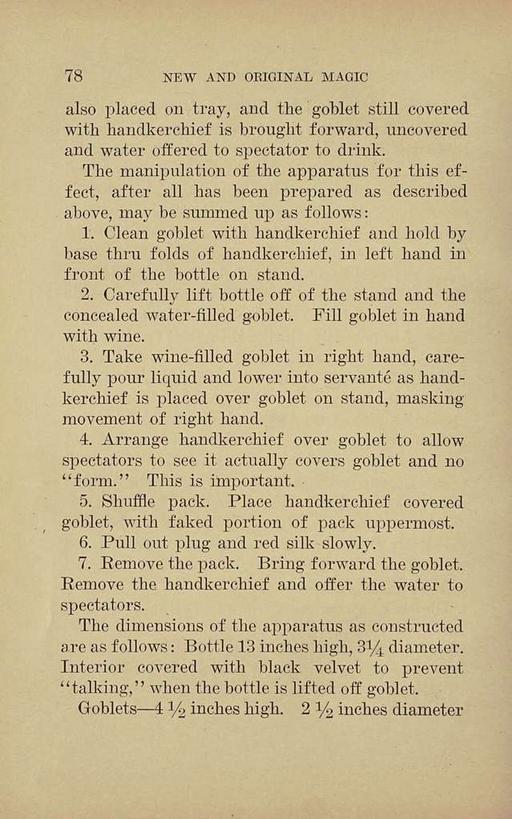 New and original magic : comprising a number of novel and entertaining effects : a fund of information for the professional artist and his younger brother, the amateur