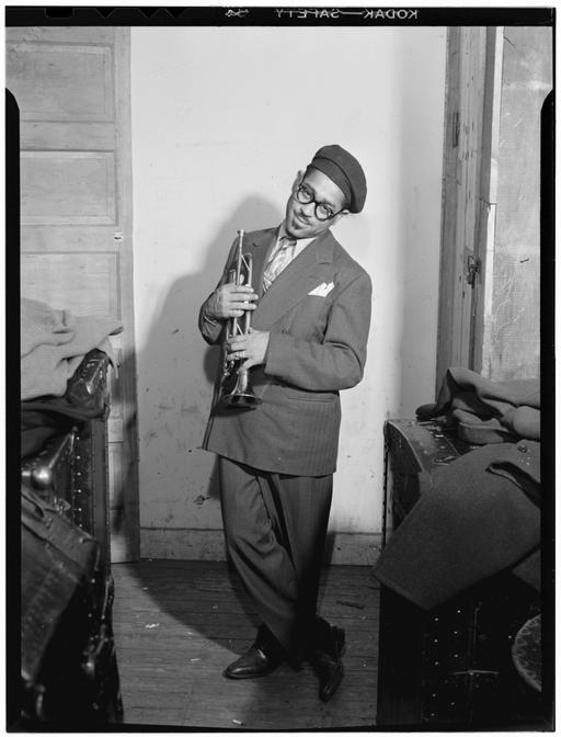 dizzy gillespieのアート Portrait of Dizzy Gillespie, New York, N.Y., ca. May 1947