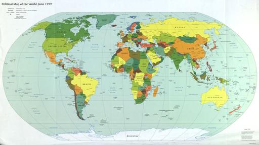 Political map of the world, June 1999. — LOC's Public Domain Archive