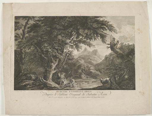 Salvator Rosa's 17th-Century Depiction of Mercury's Fatal Encounter with Argus in Greek Mythology, mercury, hermes, argus, io, greek mythology, mythology, sleeping, shepherd, killing, salvator rosa, art, painting