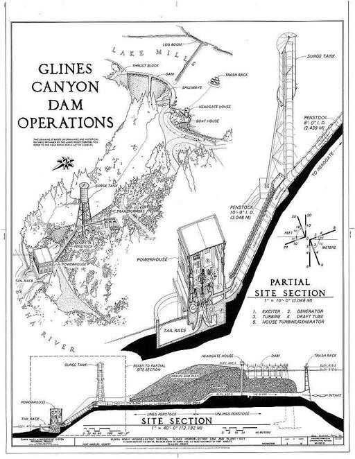 Elwha River Hydroelectric System, Glines Hydroelectric Dam & Plant ...